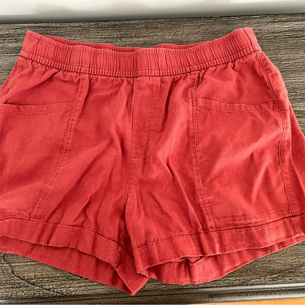 Old Navy High Waist Red Shorts
